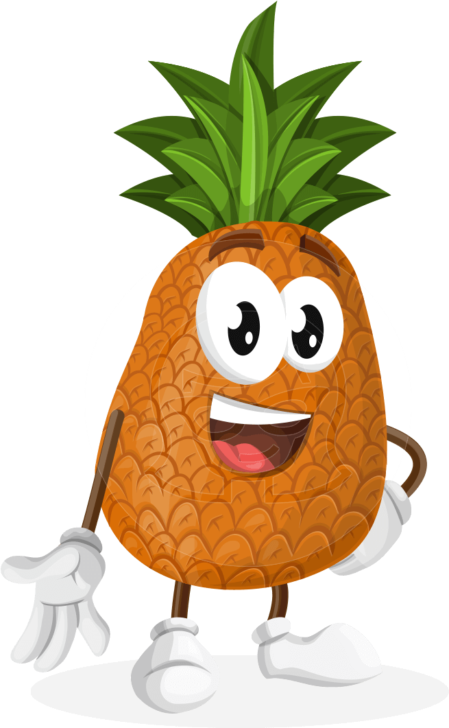 Related - Pineapple Vector Png Cartoon (957x1060), Png Download
