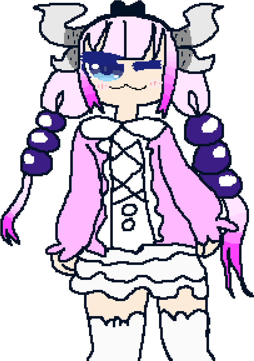 Kanna Kamui With Eyes That Are Waaayyy To Big By Dont - Cartoon (1200x1200), Png Download