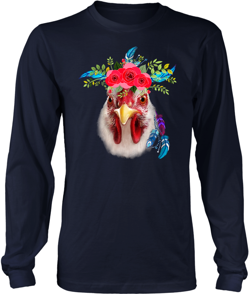 Chicken Head And Flower - Science Related Christmas Shirts (1024x1024), Png Download