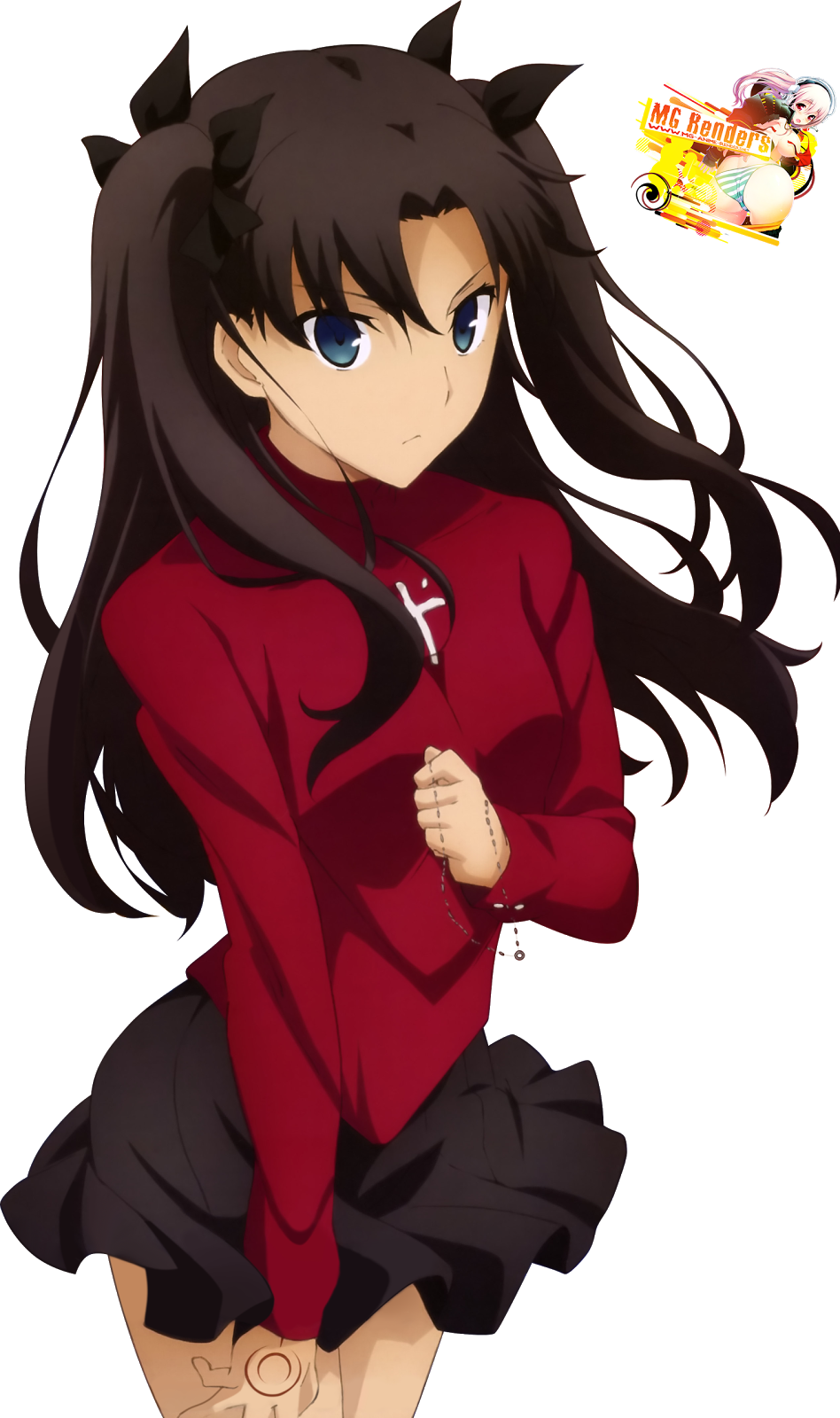 Rin Tohsaka Iphone X (948x1600), Png Download