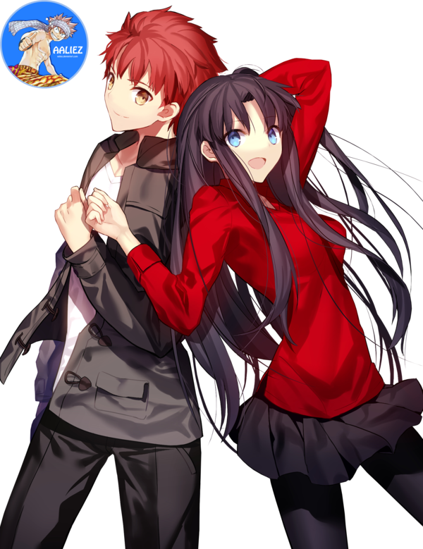 Tohsaka Rin (600x779), Png Download