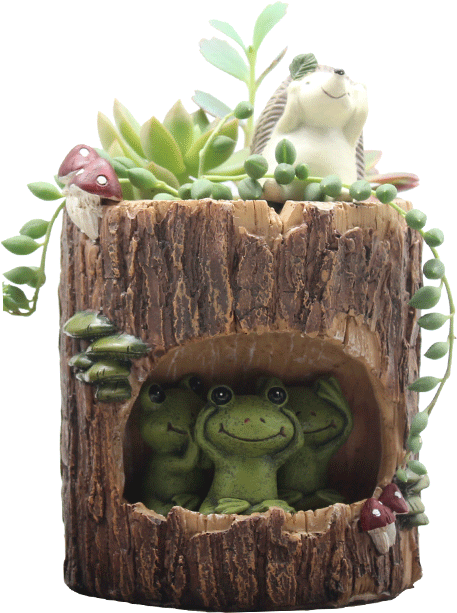 Roogo New Design Serdang Brick Red Tree Hole Storry - Flowerpot (640x640), Png Download