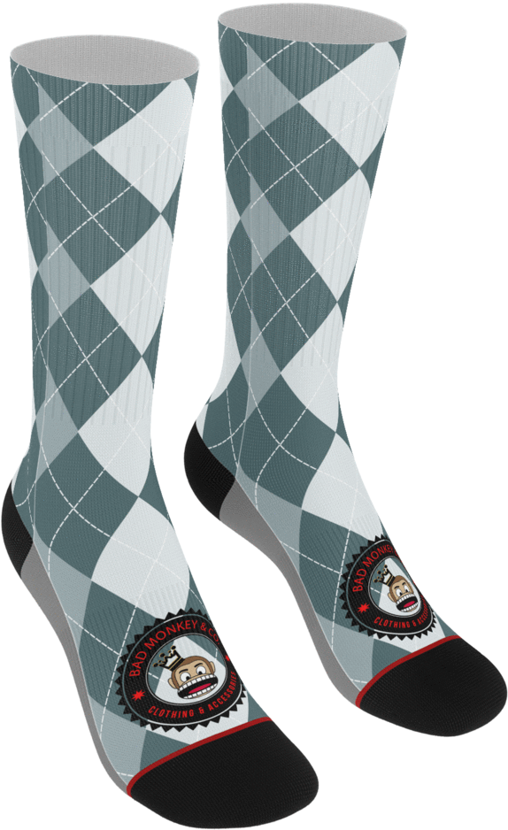 Green Argyle Logo Socks - Sock (1024x1024), Png Download