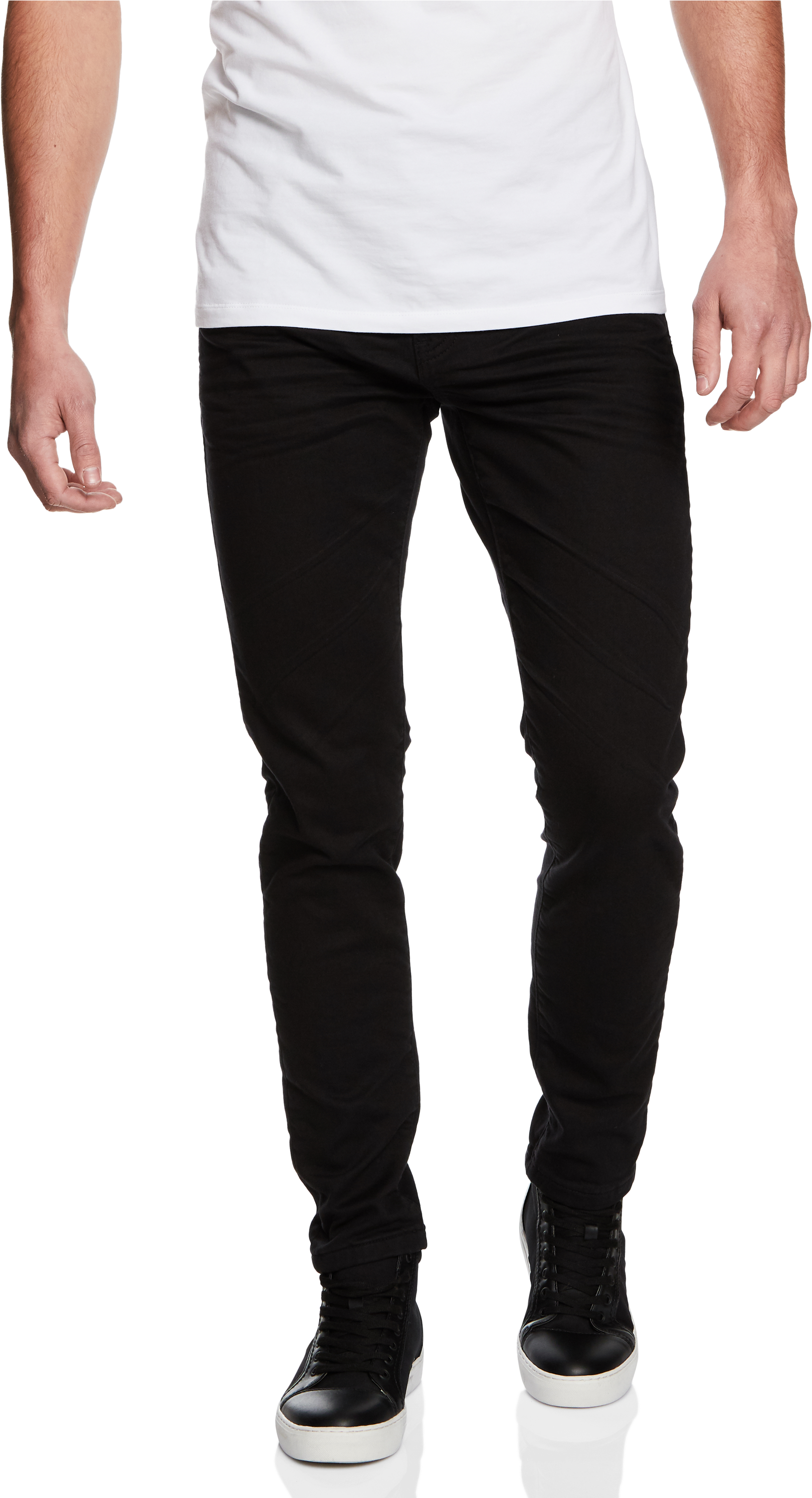 Black Amana Slim Tapered Jean - Pocket (3000x3000), Png Download