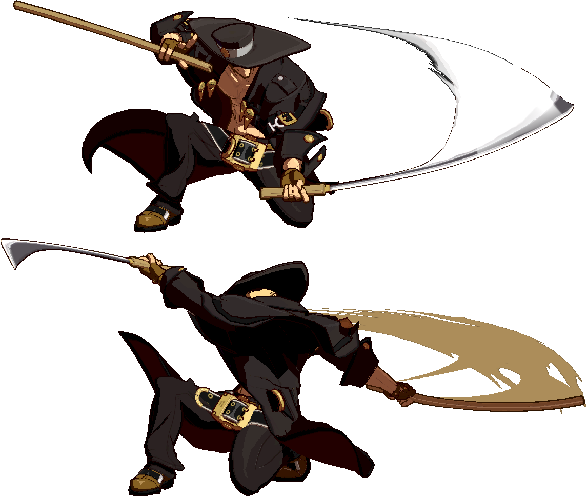 Ggxrd Johnny 2d - Cartoon (1145x969), Png Download