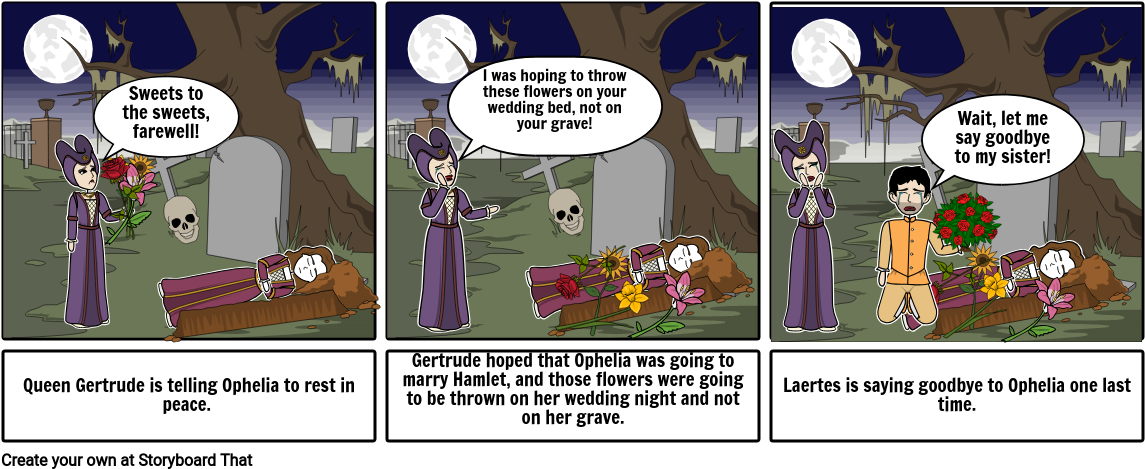 Act 5 Hamlet - Cartoon (1165x488), Png Download