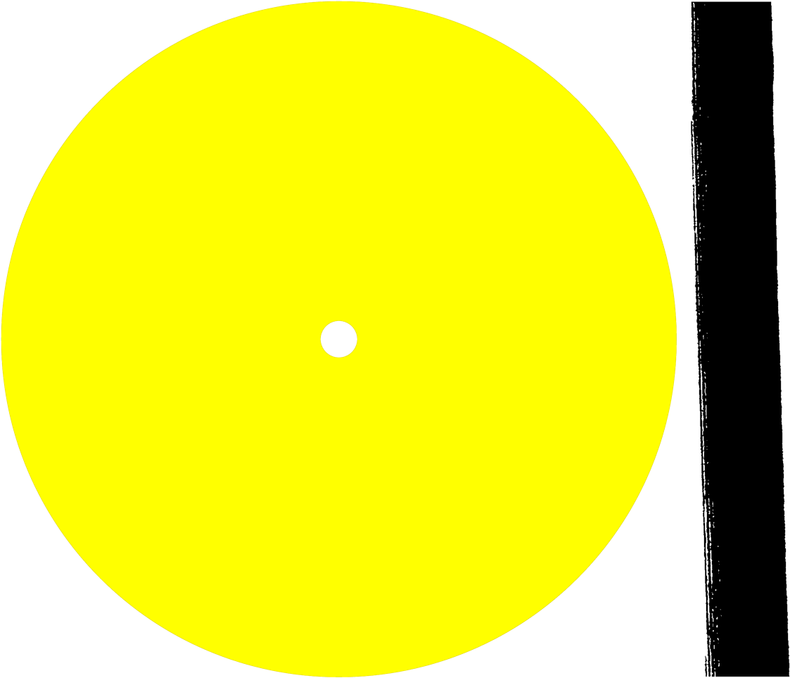 Minimal Turntable Red Black On White 15 Oct 2012 - Peace Sign (1400x1400), Png Download