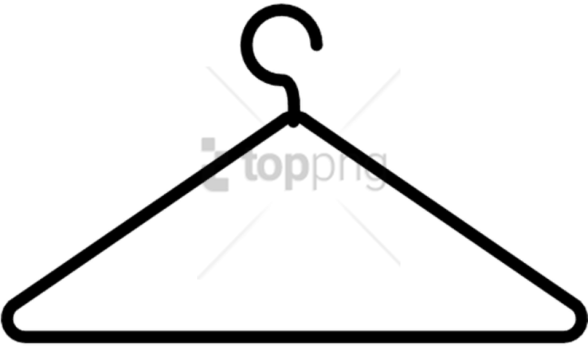 Free Png Coat Hanger Thin Outline Free Vector Icons (850x500), Png Download