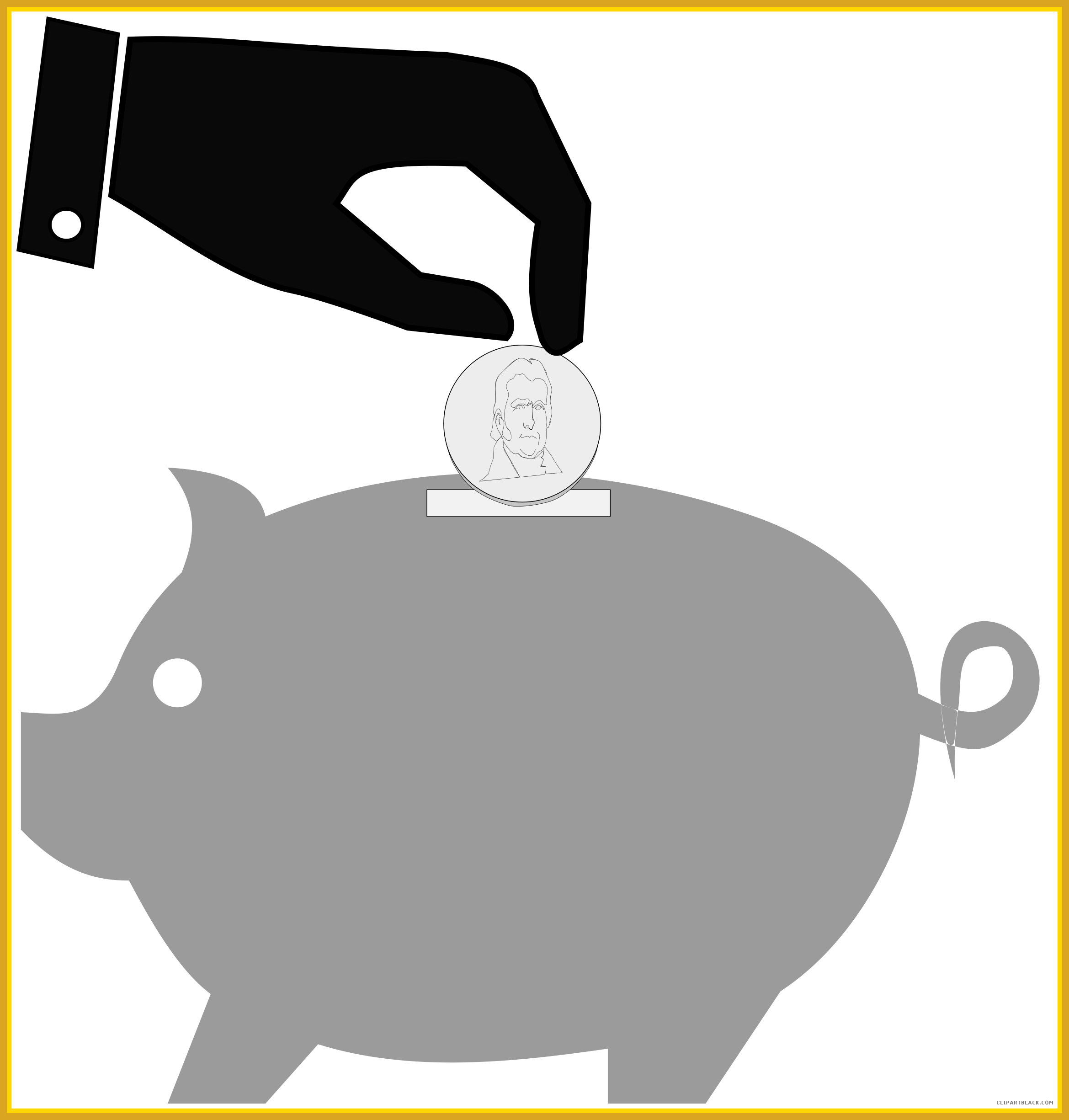 Amazing Piggy Bank And Falling Coins Royalty Vector - Gambar Kartun Celengan (2339x2450), Png Download