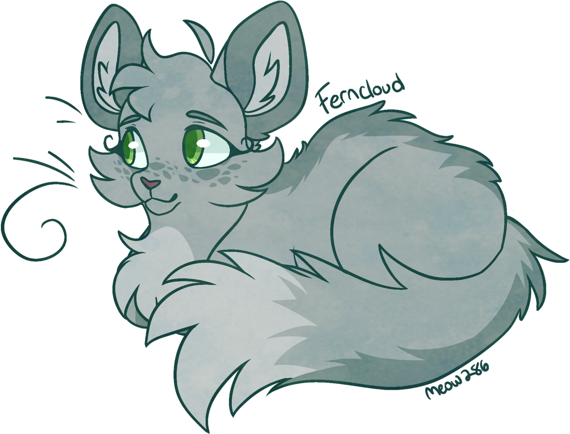 Ferncloud - Warrior Cats Ferncloud Design (1280x1280), Png Download
