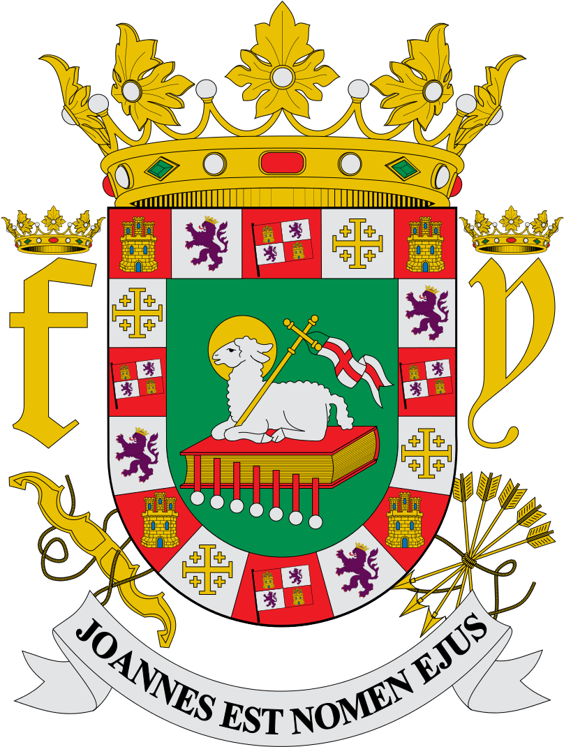 Escudo De Puerto Rico - Puerto Rico Coat Of Arms (825x1100), Png Download