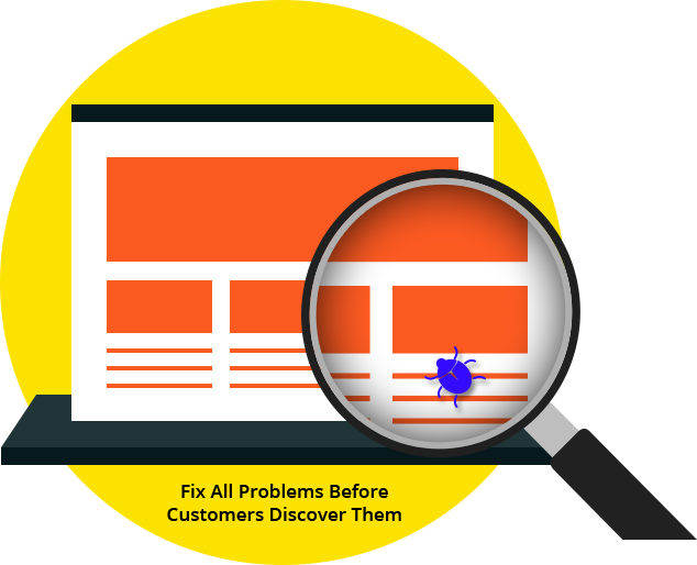 Website Testing Services India - Website Testing (634x514), Png Download