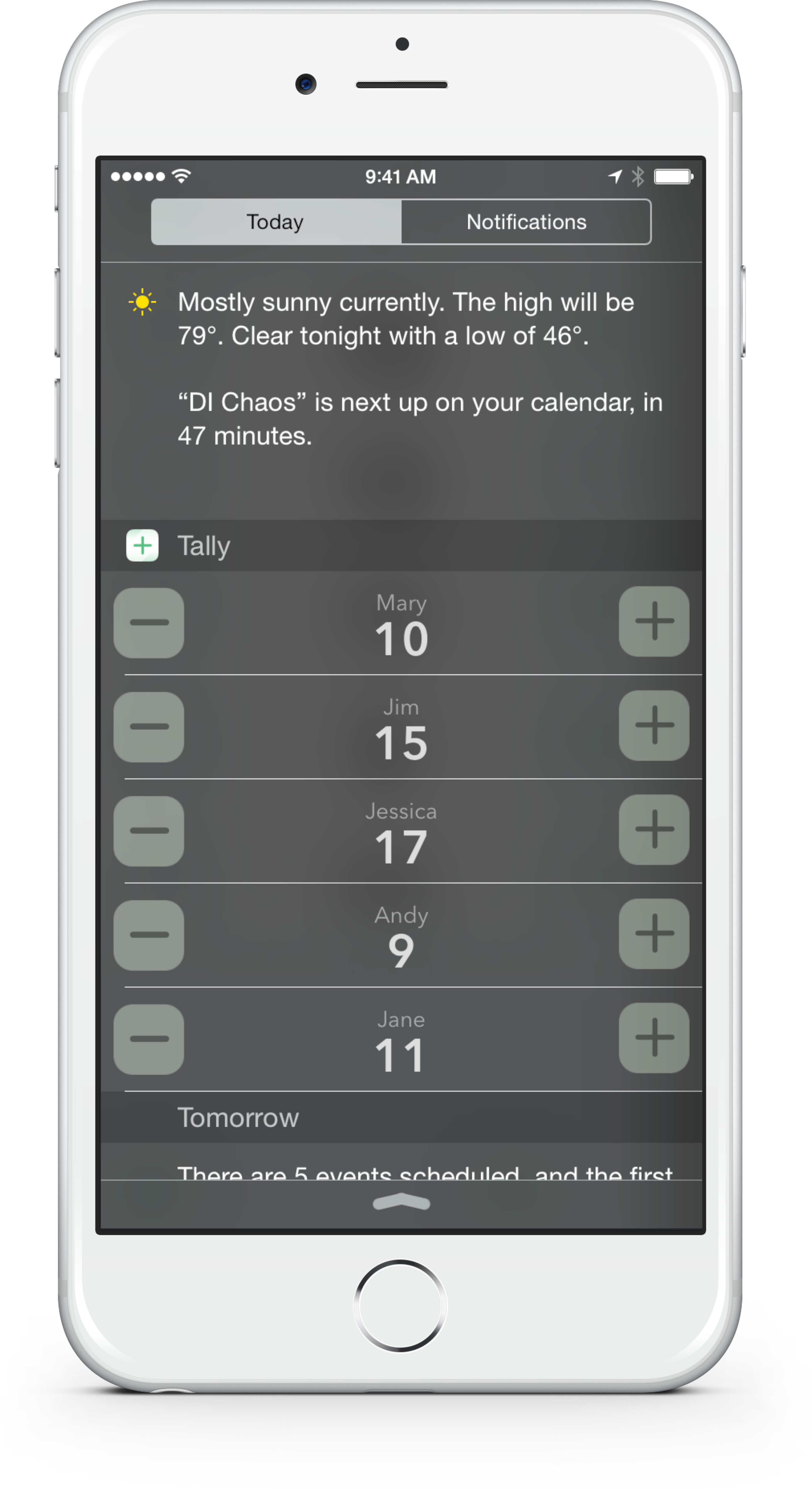 Tally2 Iphone6 Today - Smartphone (2914x5348), Png Download