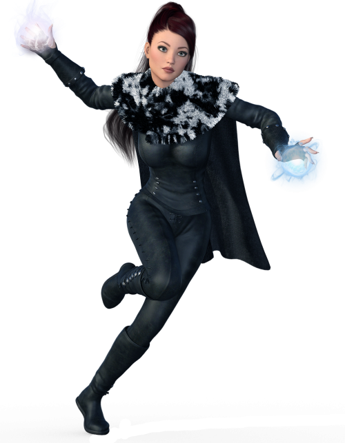 Warrior Woman,gothic,dark,young Woman,3d - Tubes Femmes Guerriere Png (500x643), Png Download