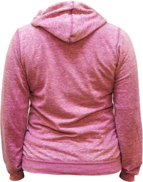 Ladies Burnout Zip Hoody - Hoodie (630x630), Png Download