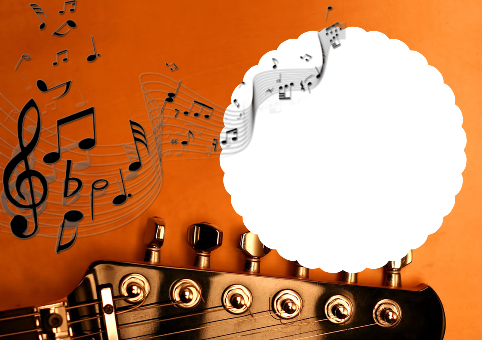 Artes Da Festa - Moldura Para Fotos Musica (1600x1131), Png Download