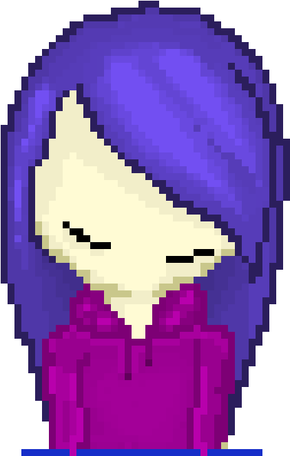 Bluehair Lonely - Illustration (1340x750), Png Download