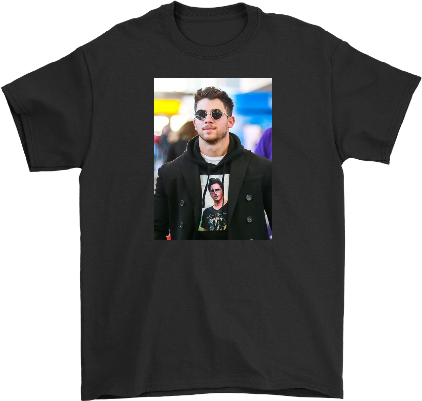 Nick Jonas Wearing A Shirt Of John Stamos Wearing A - Friendship Printed Shirt (1024x1024), Png Download