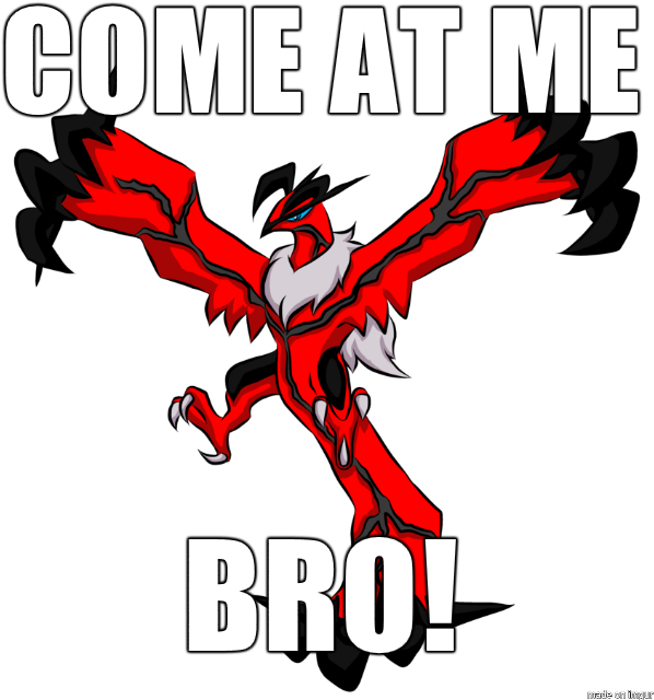 Yveltal Come At Me Bro - Pokémon (610x658), Png Download
