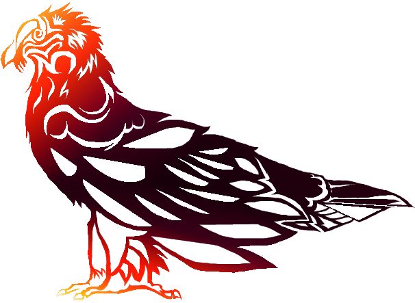 800 X 600 3 - Tribal Vulture Line Art (800x600), Png Download