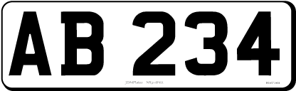 5 Digit Small Rectangle Jdm Front Bespoke Legal Number - Graphics (652x652), Png Download