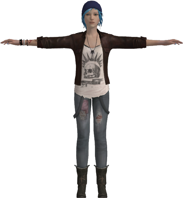Download Zip Archive - Life Is Strange Chloe Model (750x650), Png Download