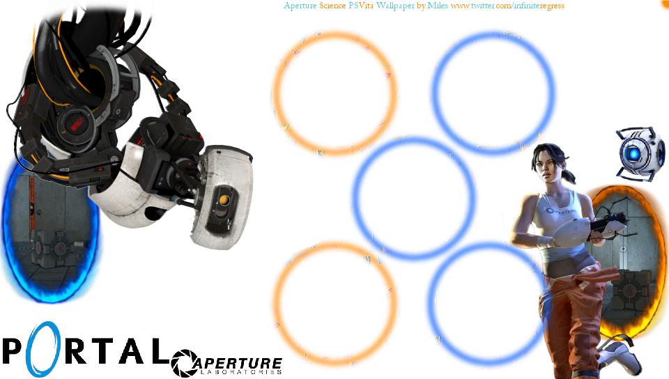 Ps Vita Portal 'dynamic' Wallpaper Photo Imapotato - Portal 2 (960x544), Png Download