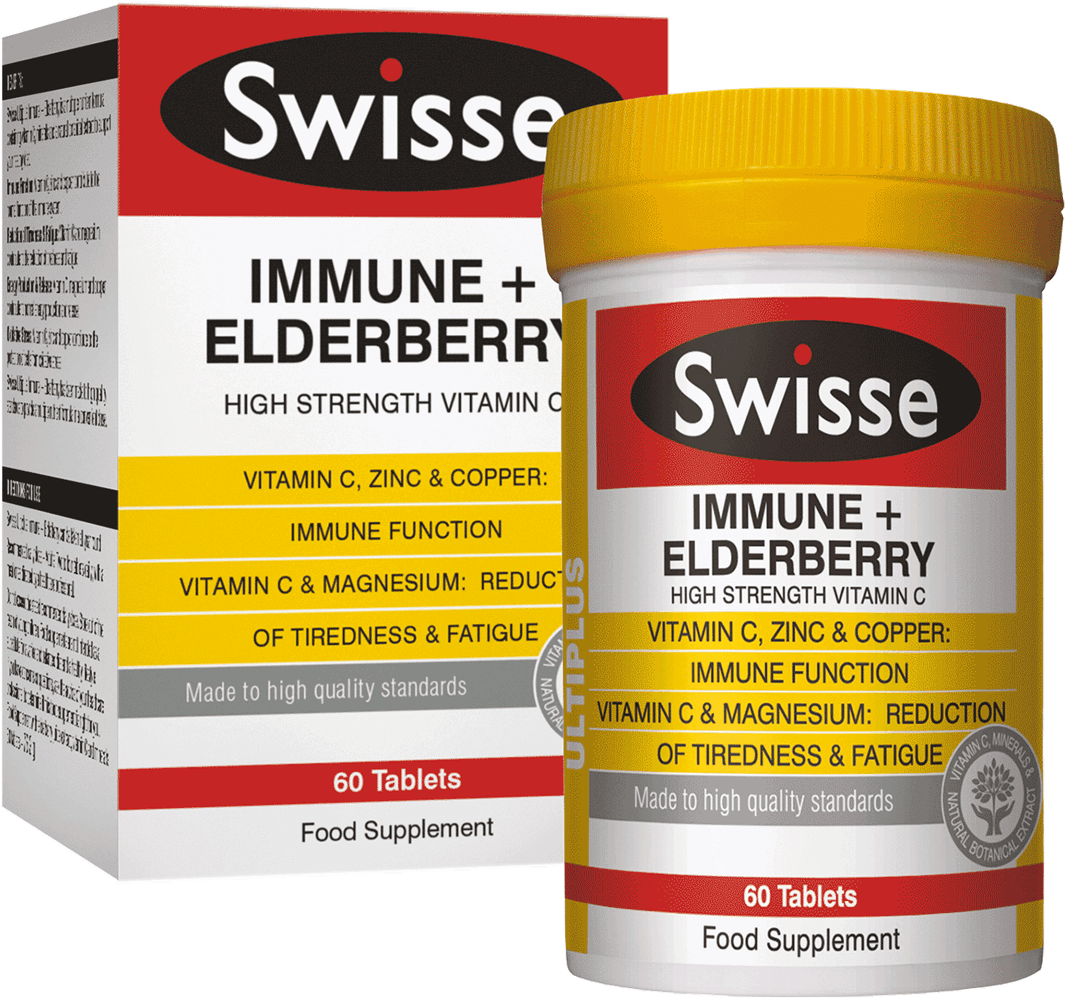 Swisse Ultiplus Immune Elderberry Vitamin Supplement (1210x1210), Png Download