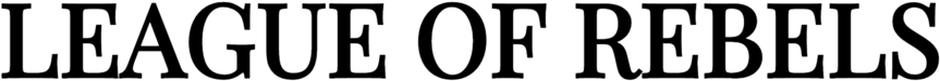 League Of Rebels Logo Black Format=1500w (1000x260), Png Download