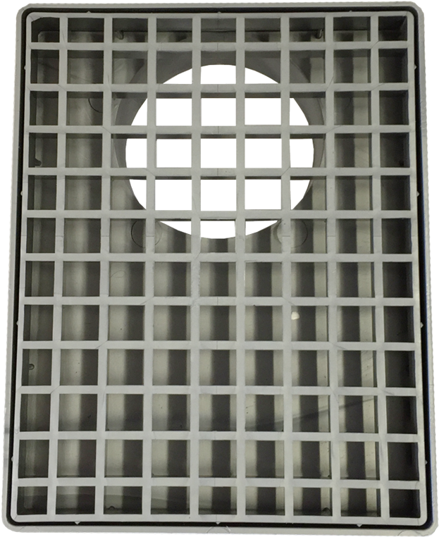 Holman 190 X 150mm Offset Silver Grate - Mesh (800x800), Png Download