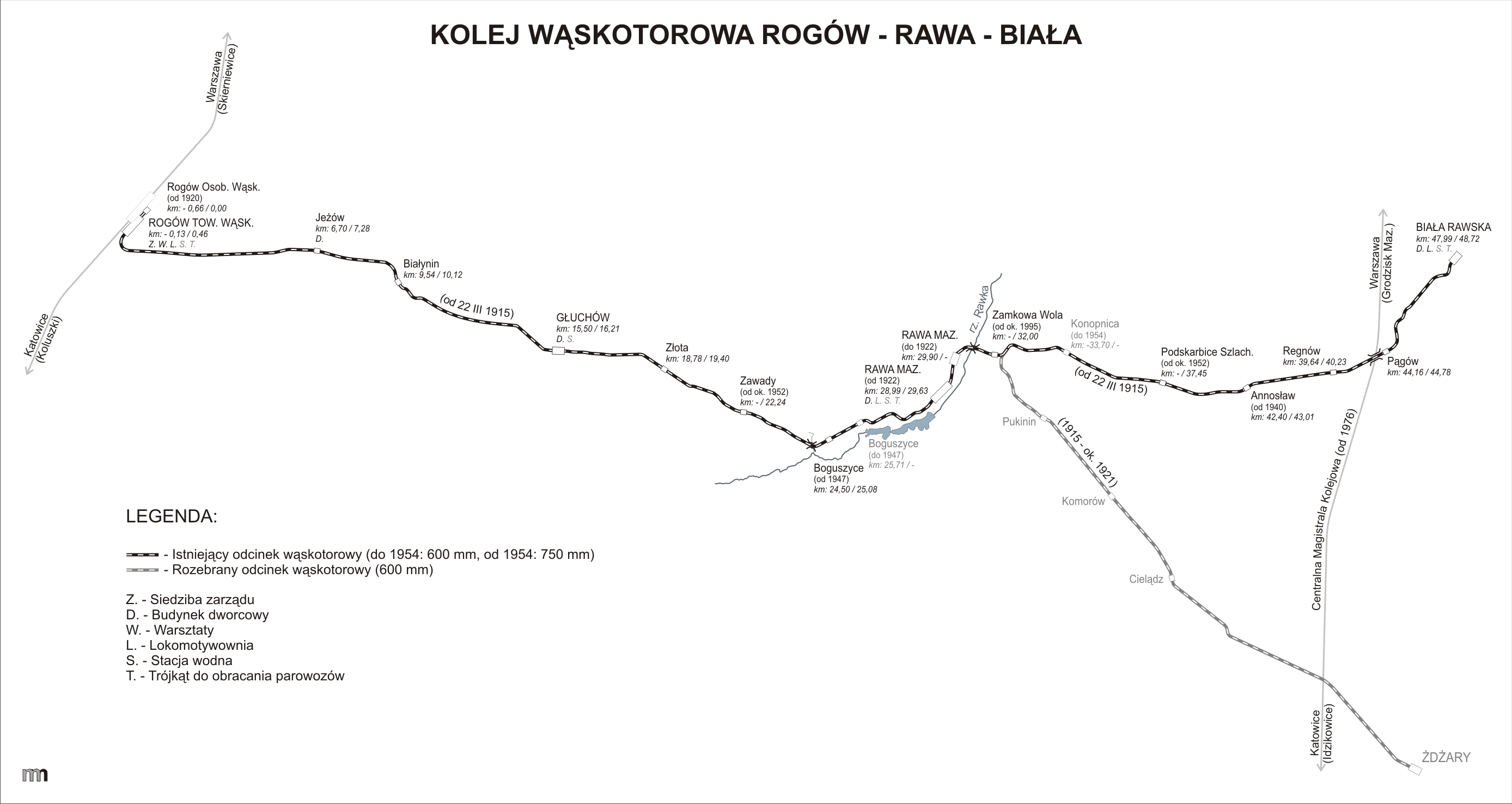 Plik - Rogów-mapa - Map (2776x1476), Png Download