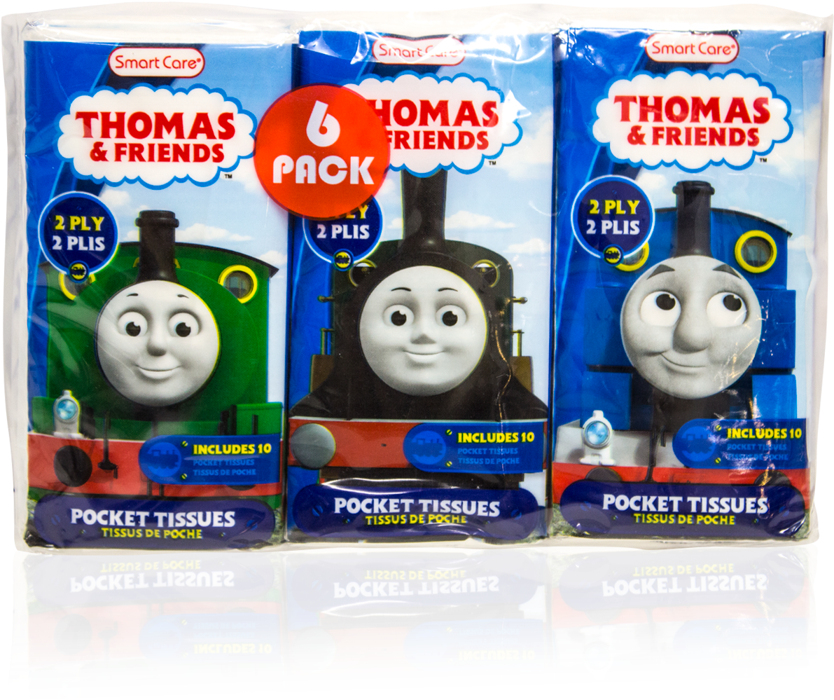 Smart Care Thomas & Friends Pocket Facial Tissues 6 - Thomas And Friends (1299x1680), Png Download
