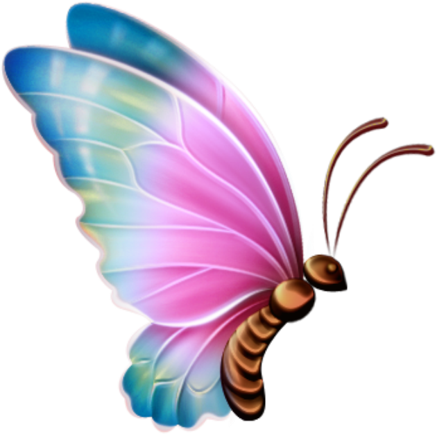 Borboletas Borboleta Bonita Colorida 11 Png - Butterfly Clipart Transparent Background (813x814), Png Download