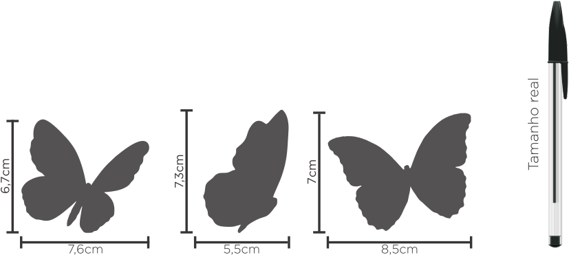 O Modelo Adesivo De Parede Borboletas, Possuem Tamanhos - Brush-footed Butterfly (900x370), Png Download