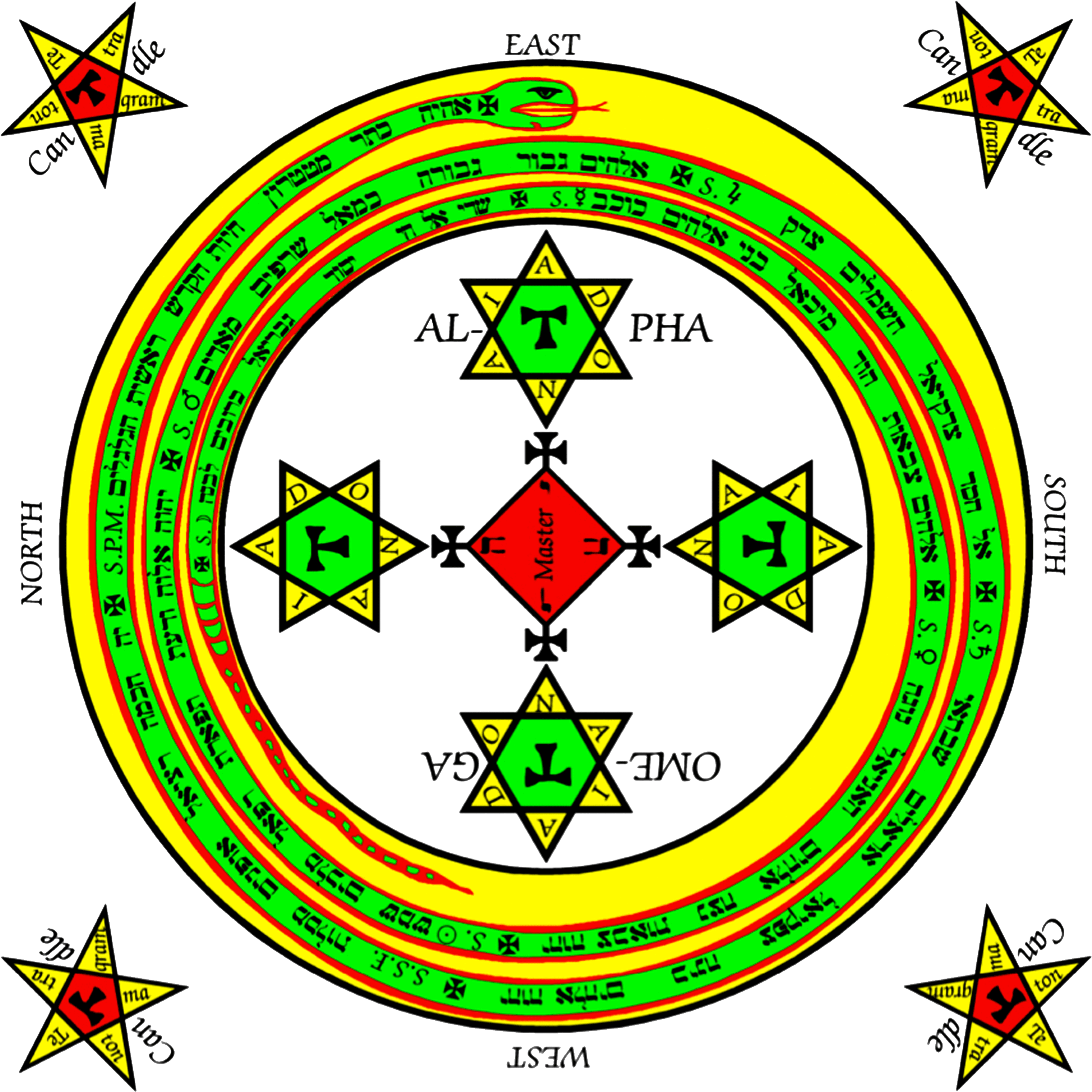 Baixar Círculo Mágico De Proteção Colorido - Circulo De Proteção Goetia (3000x3000), Png Download