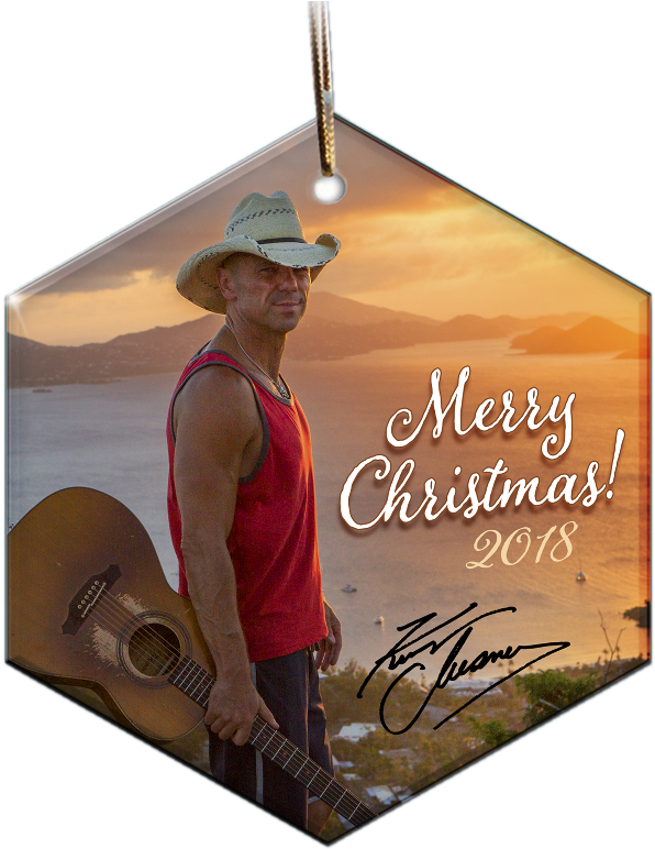 Kenny Chesney 2018 Photo Ornament - Calligraphy (800x800), Png Download