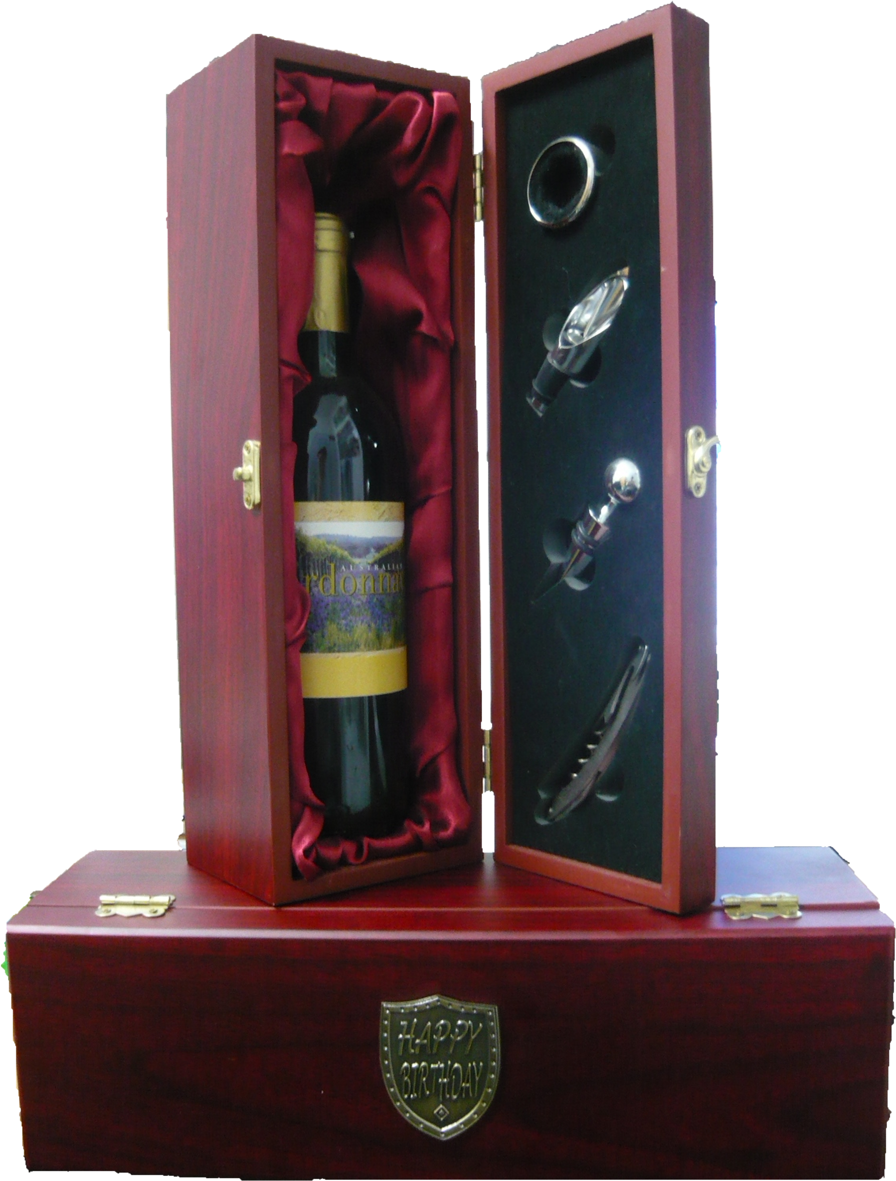 Happy Birthday Wine Gift Set (1900x2533), Png Download