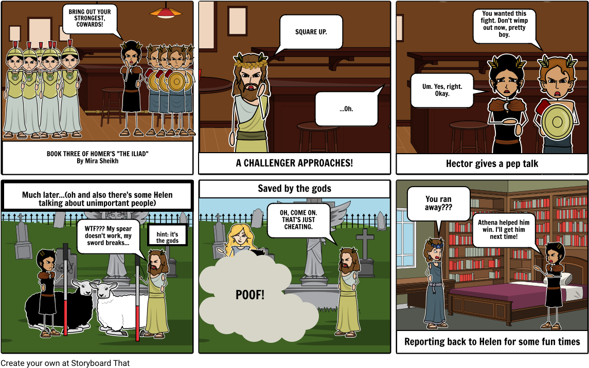 Iliad - Cartoon (1164x733), Png Download