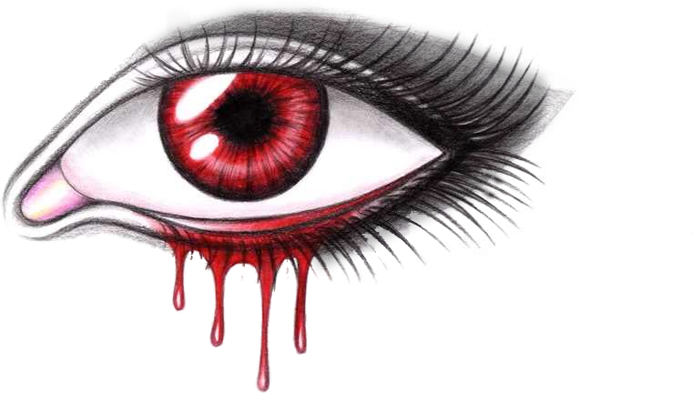 Bloody Eye - Blood Eye Png (760x432), Png Download