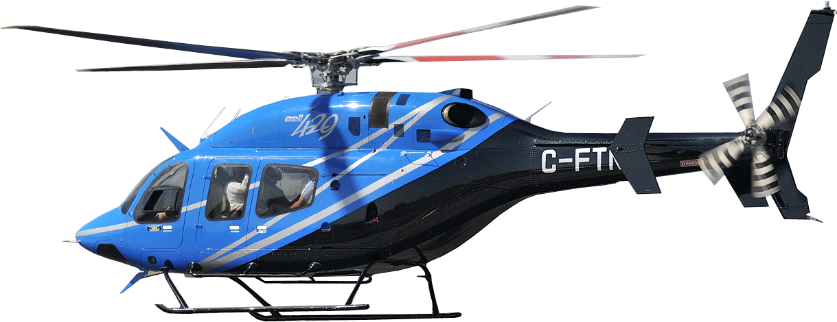 Bell - Bell 429 Helicopter Png (1280x539), Png Download