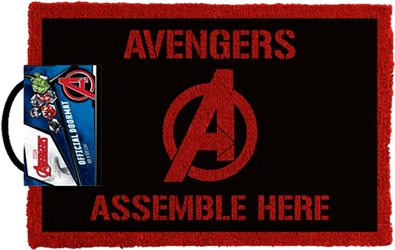 Avengers Assemble Here Doormat - Avengers Assemble Doormat (600x600), Png Download