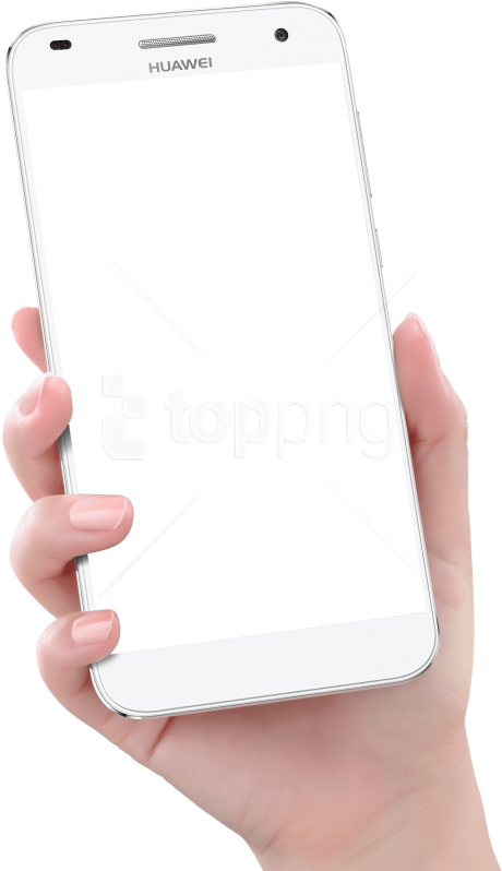 Free Png Download Hand Holding Smartphone Png Images - Hand Phone Frame Png (480x807), Png Download