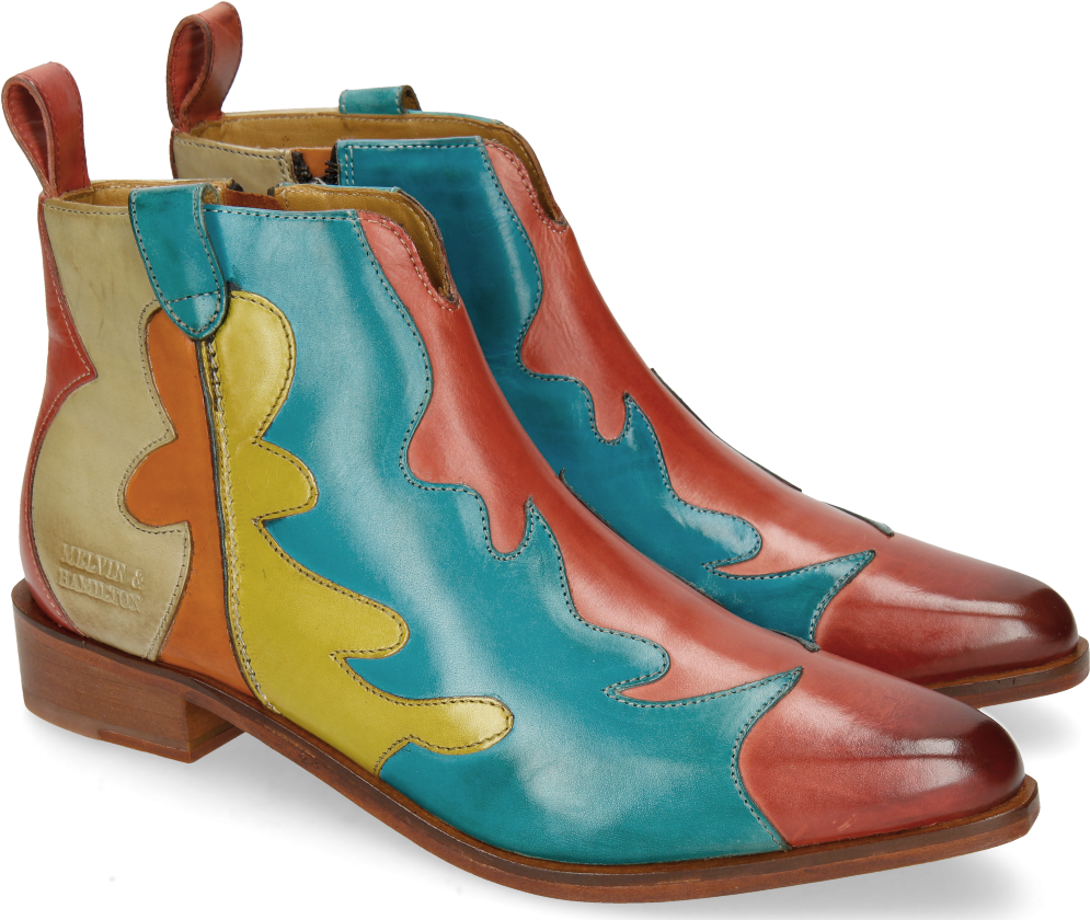 Ankle Boots Marlin 7 Fiesta Ice Blue Sol Tibet New - Chelsea Boot (1024x1024), Png Download