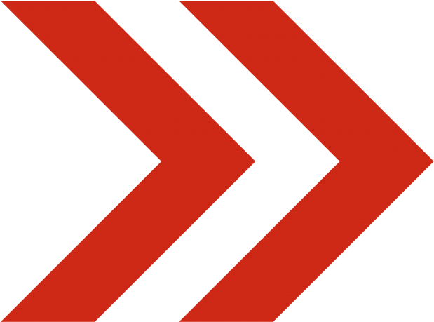 Right Arrow - Blue Double Arrow Icon (866x650), Png Download