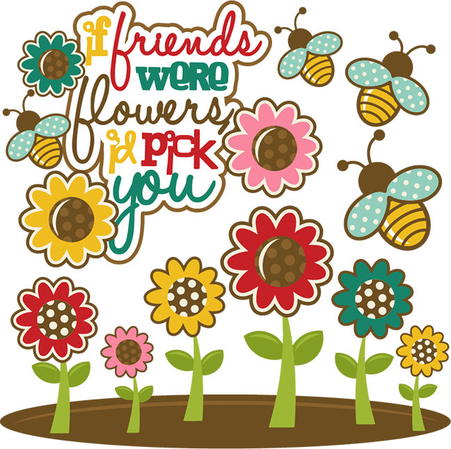 If Friends Were Flowers I'd Pick You Svg Cutting Files - If Friends Were Flowers I D Pick You (648x645), Png Download