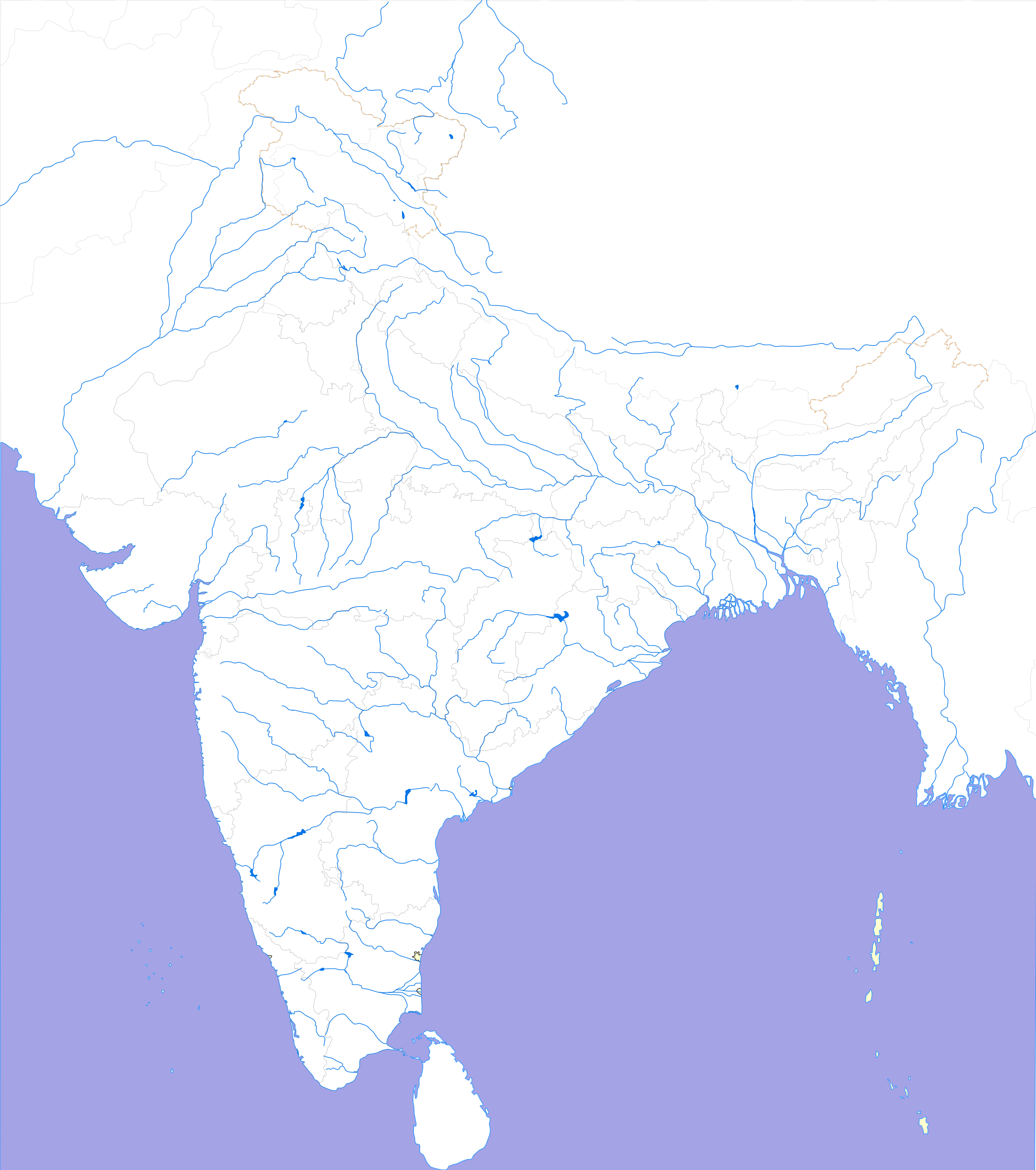 Map Of South Asia - 10 Most Livable Cities In India (2000x2260), Png Download