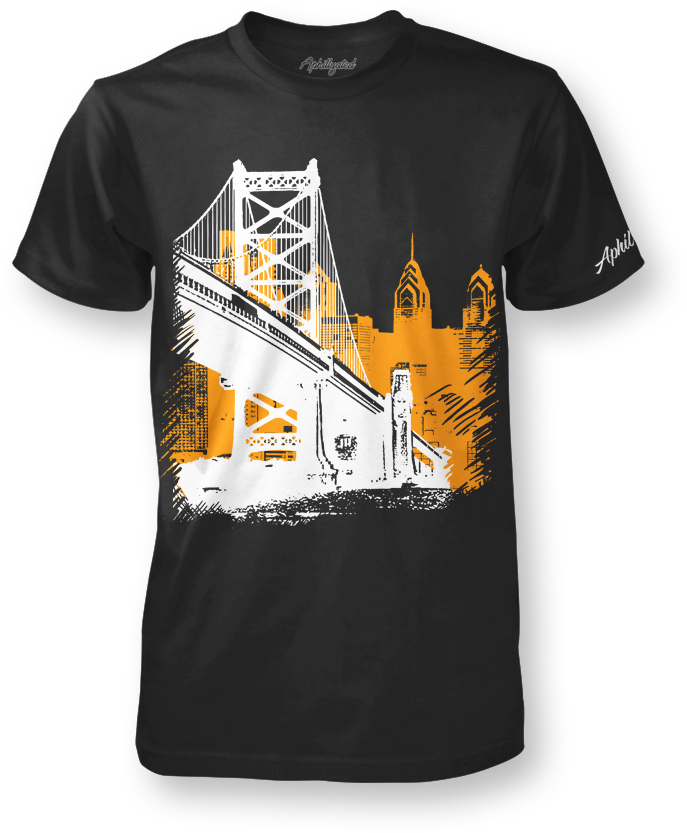 Ben Franklin Bridge Png - Active Shirt (1000x1000), Png Download