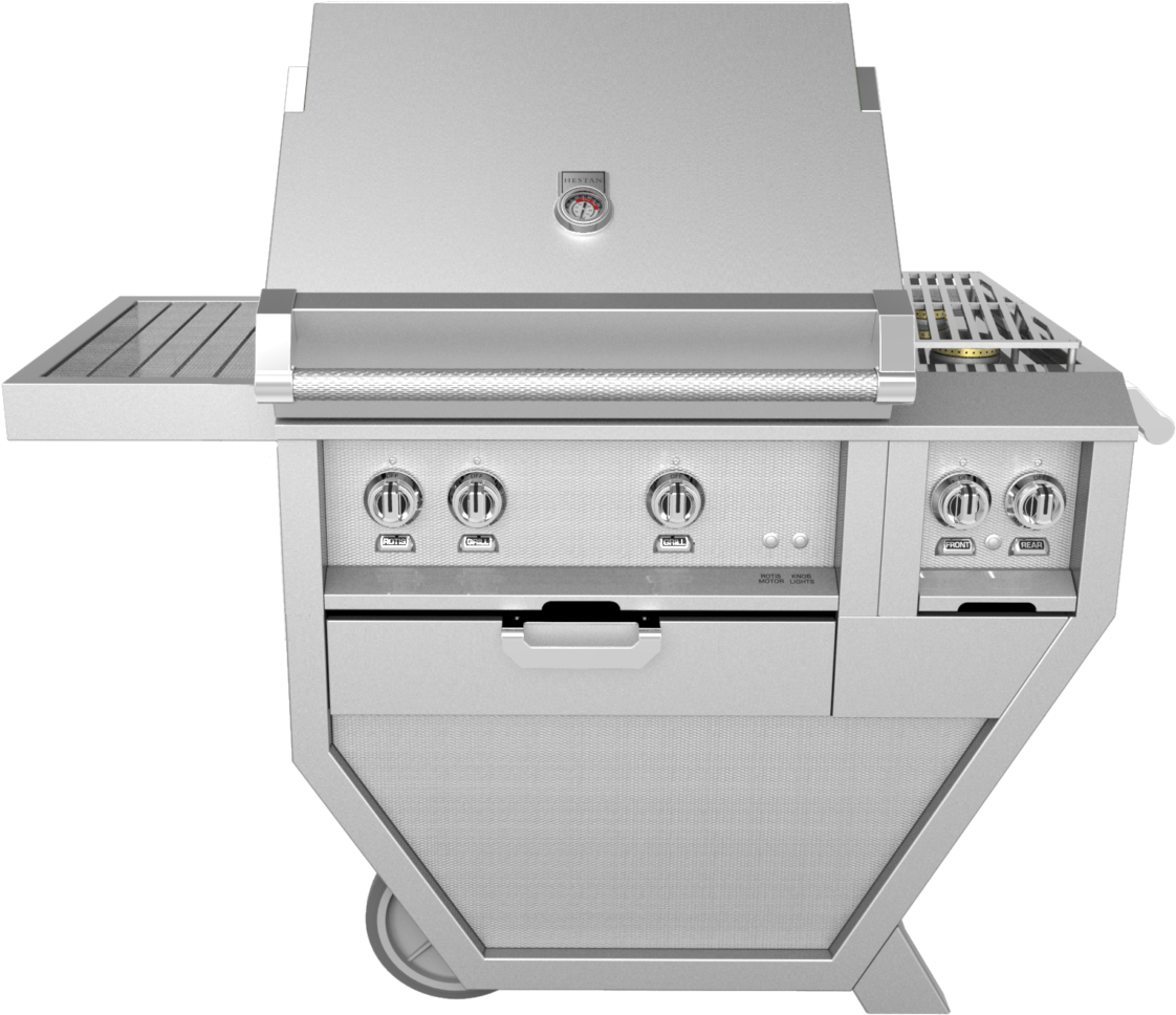 12 1 2015 Grill Island New Hood Profile 30 On Deluxe - Outdoor Grill Rack & Topper (1200x1170), Png Download
