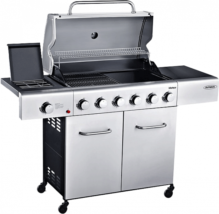Out 19 Meteor 6 Ss Png - 6 Burner Gas Barbecues (700x700), Png Download