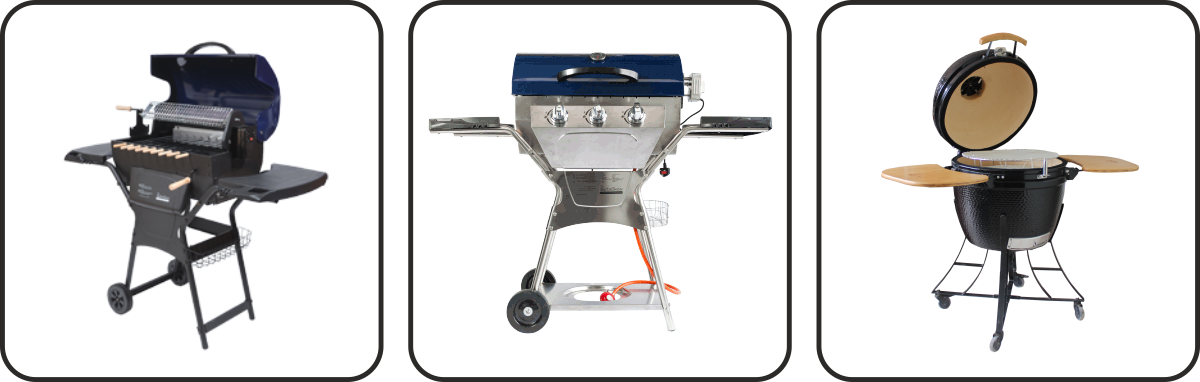 Home Of The Revolutionary Hands Free Barbeskews And - Outdoor Grill Rack & Topper (1200x382), Png Download